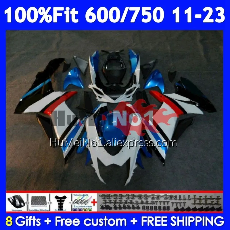 Fairing For SUZUKI GSXR750 K11 GSXR White blue 600 750 107No.26 GSXR600 2011 2012 2013 2014 2015 2016 2017 18 19 20 21 22 23 24