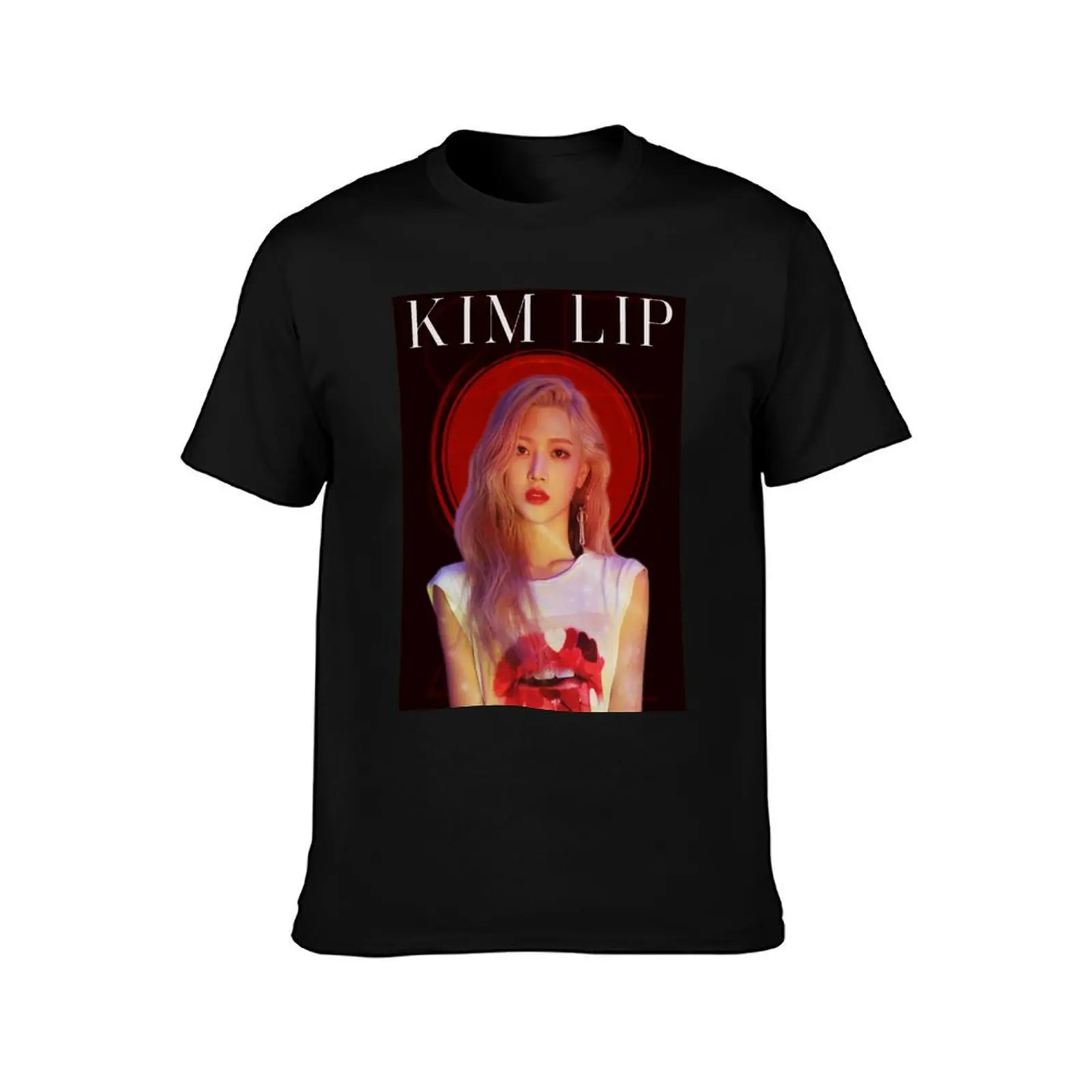 Loona Kim Lip T-Shirt Casual Streetwear Short Sleeve Tee T-Shirt
