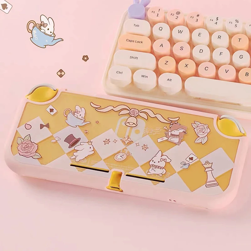 Etui na grę Switch Lite Cute Bunny Miękkie etui ochronne z pełnym tyłem Kompatybilne z Nintendo Switch Lite Etui na NS Lite Case