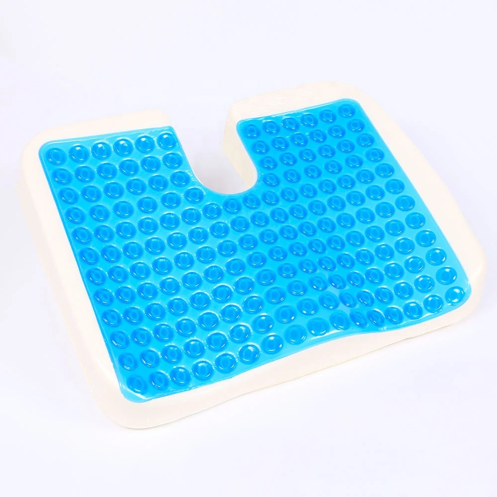 Truckers Coccyx Orthopedic Cooling Gel Memory Foam Car Chair Cushion Woven Technics for Drivers' Pain Relief Use for Sleeping