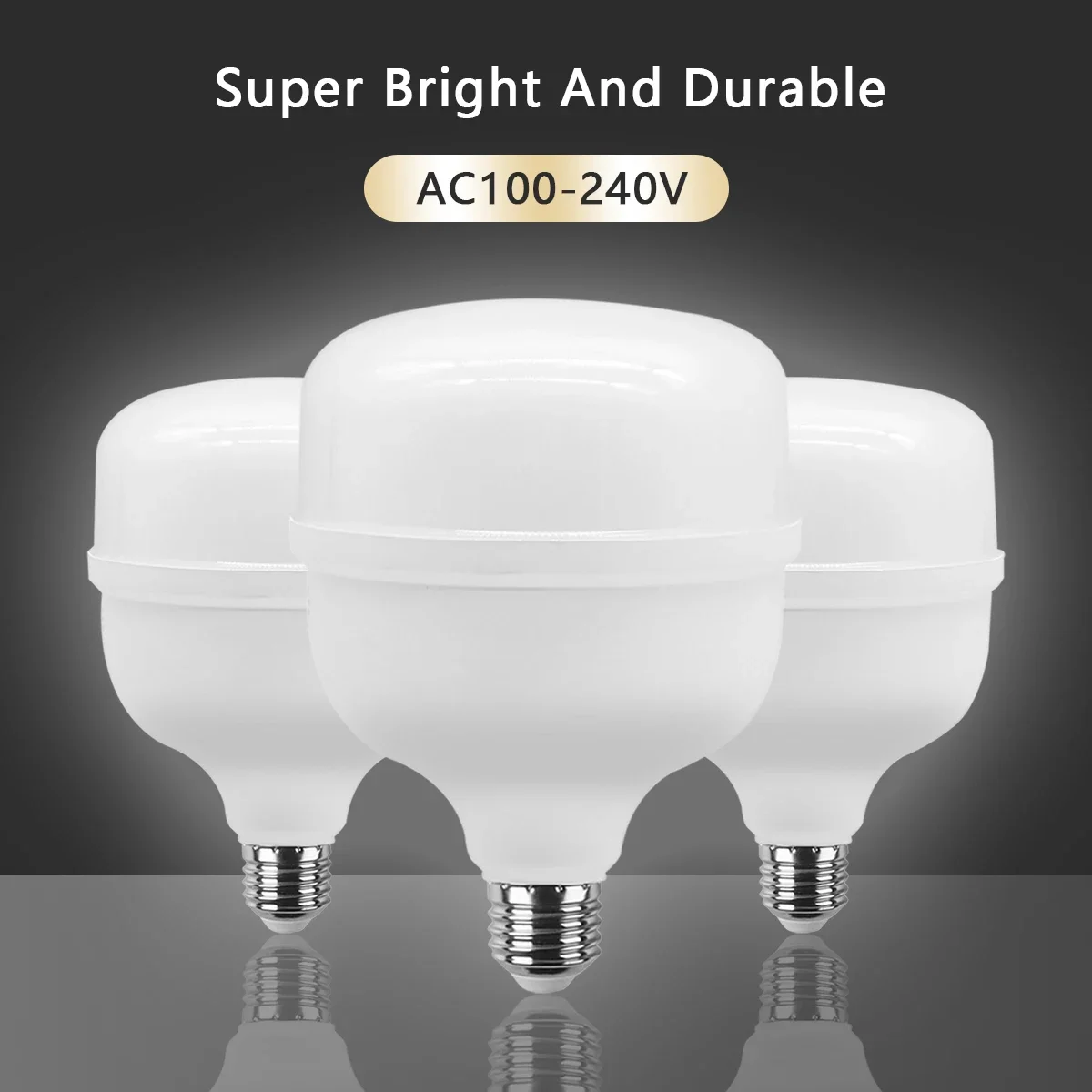 

1-5pcs LED Bulb AC 110V 220V E27 LED lamp 20W 30W 40W 50W Lampada LED Light Bombilla Spotlight Lighting Lamp for home derection