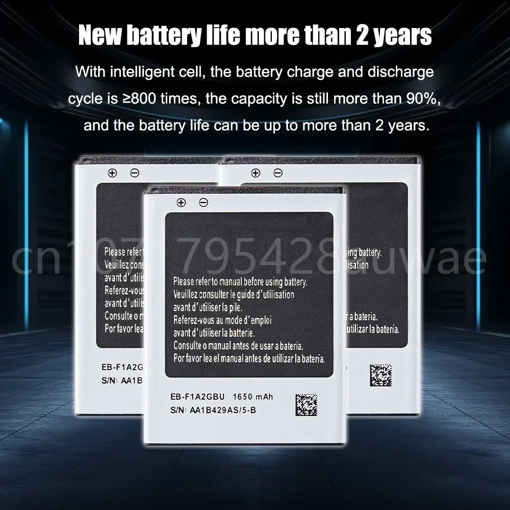 แบตเตอรี่เดิมสําหรับ Galaxy S2 I9100 I9050 B9062 I9108 I9103 I777 EB-F1A2GBU EB 524759 วี อีบี 524759 วีเค เอบี 524759 VU1650mAh