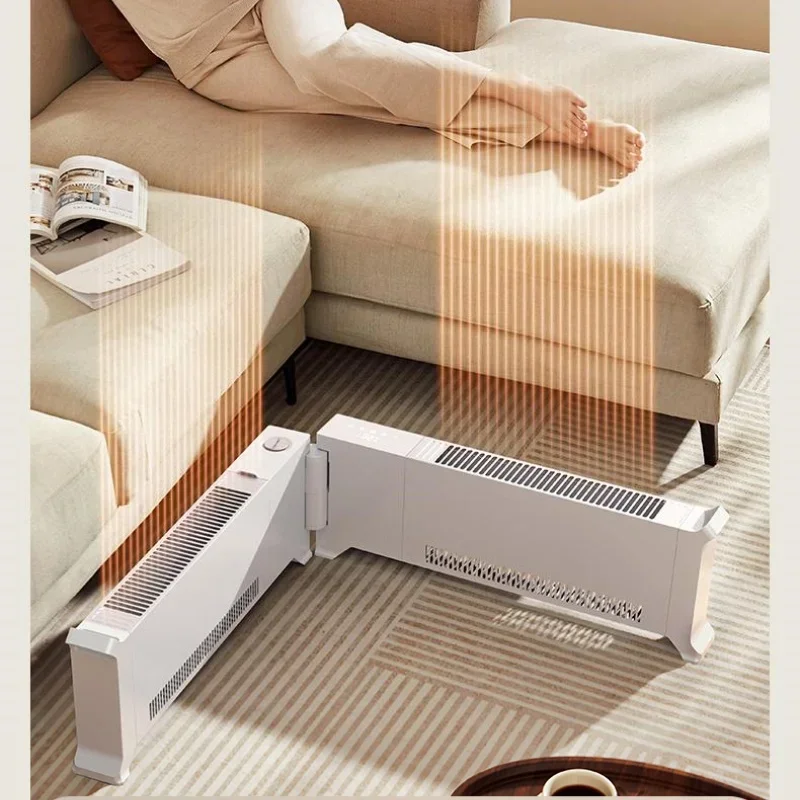 Midea calefactor eléctrico เครื่องทำความร้อนไฟฟ้าควบคุมระยะไกล220V 2000W, เครื่องทำความร้อนพับความชื้นสำหรับห้อง