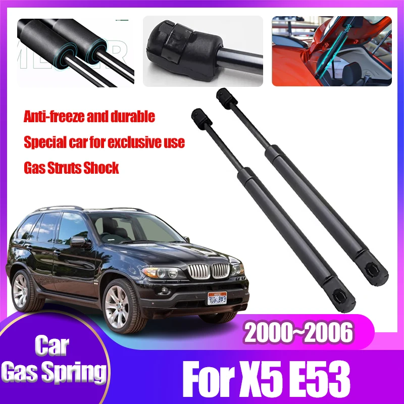 Hydraulic Absorbers For BMW X5 E53 Tailgate Trunk Springs 2000~2006 Bars Raise Trunk Electric Tailgate Kit Lift Car Accessories