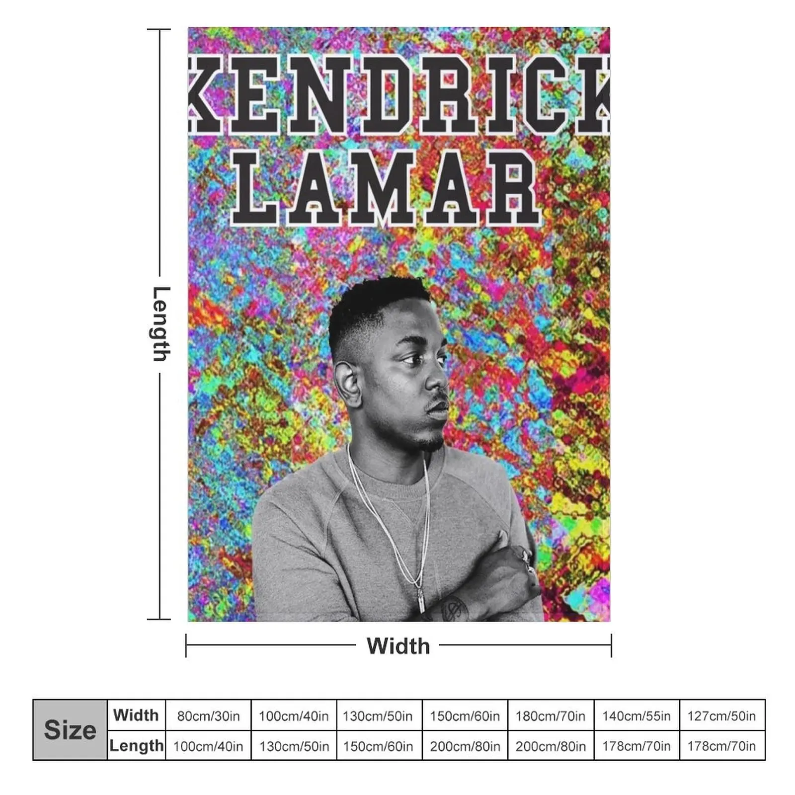 kendrick lamar #3 Throw Blanket Soft Big Personalized Gift Blankets