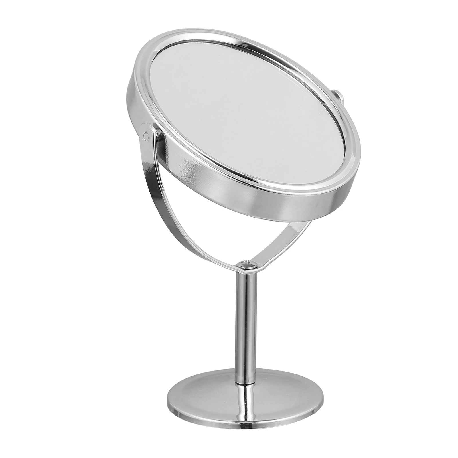 

Mirror Table Top Small Silver Vanity Desktop Frame Makeup for Tabletop