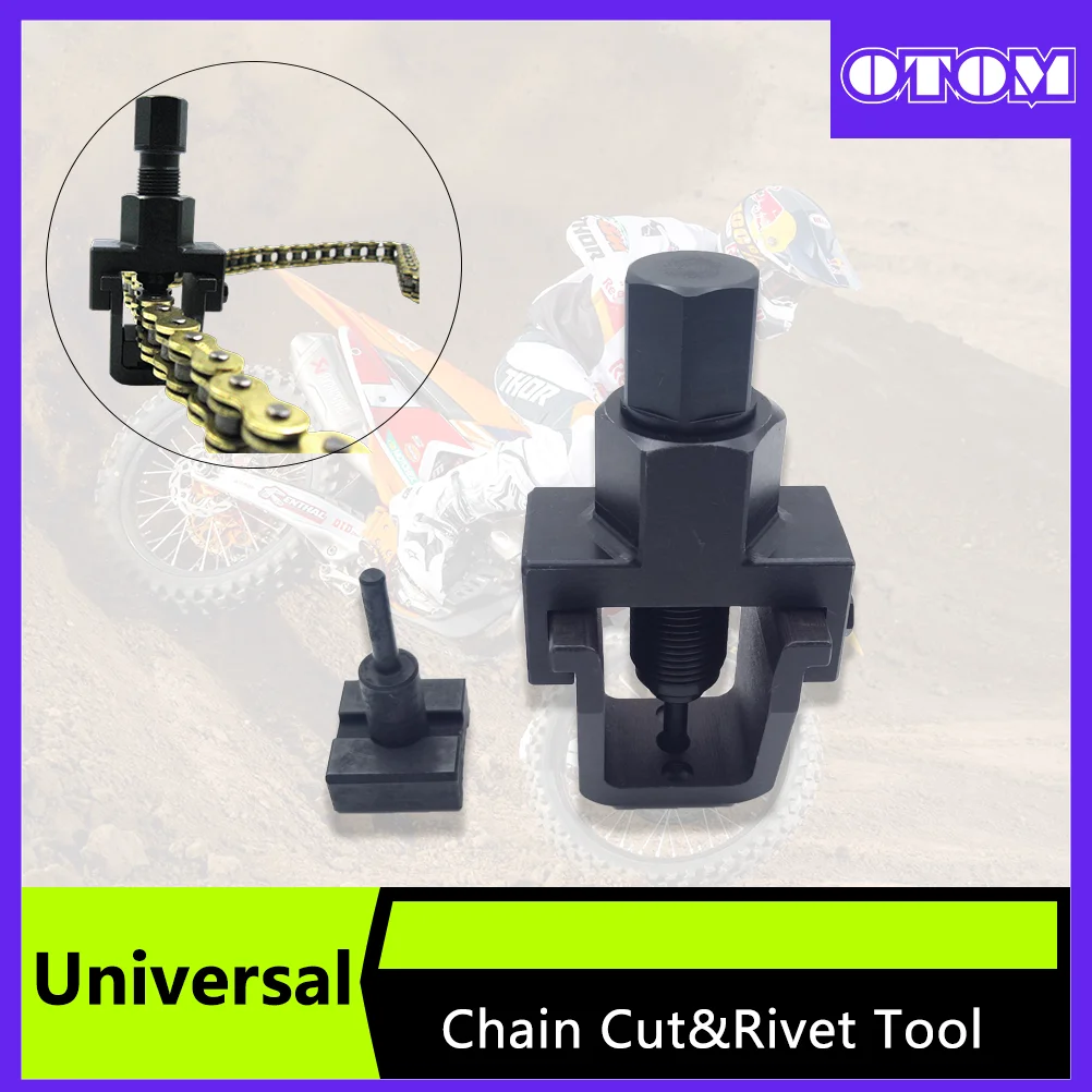 

OTOM Motocross Chain Breaker & Riveting Tool Kit For KTM HONDA YAMAHA KAWASAKI 520/525/530 Chain Universal Rivet Peening Tool