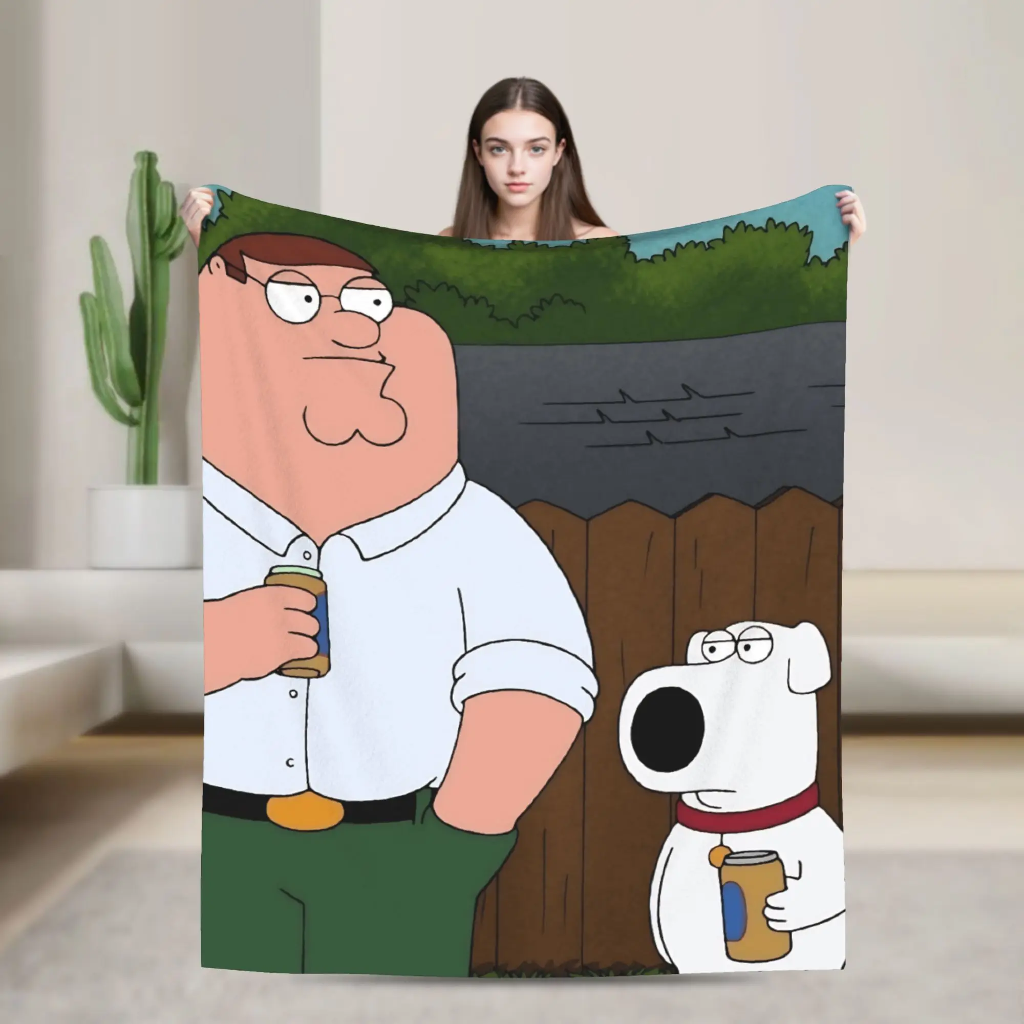 Peter Griffin  Blanket Quality Super Soft  Throw Blanket Winter Child Couch Chair Novelty Bedspread