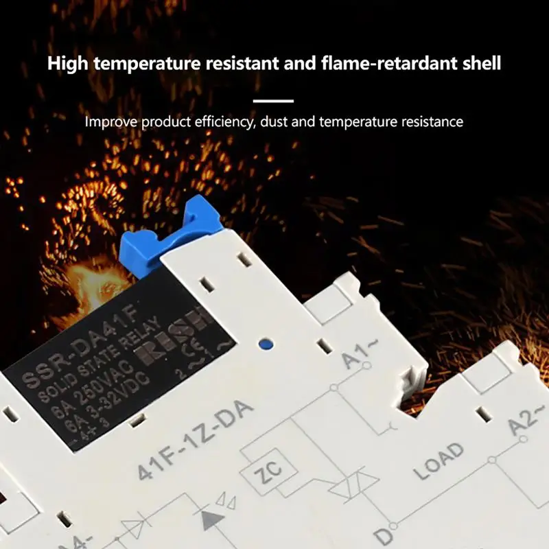 Ultra Thin Solid State Relay Module DA41F DC Control: AC Din Rail Mount Industrial Automation Circuit