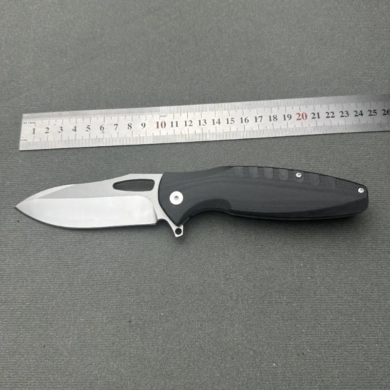 

New pocket folding camping knife 8CR15MOV blade G10 handle survival hunting tactical knife Outdoor practical fruit EDC tool