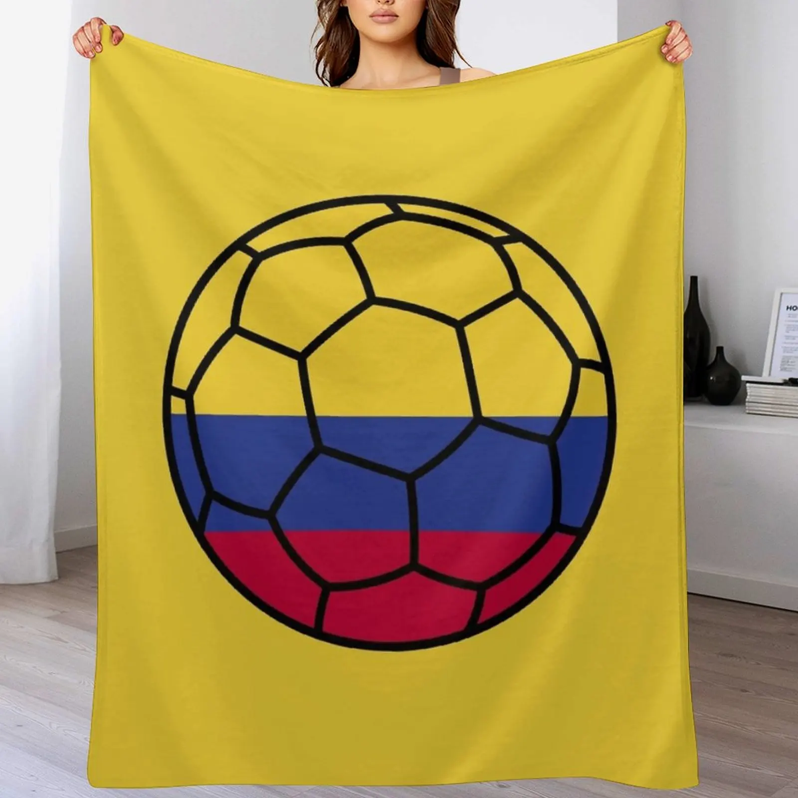 Colombian Football Throw Blanket cosplay anime Winter beds Blankets