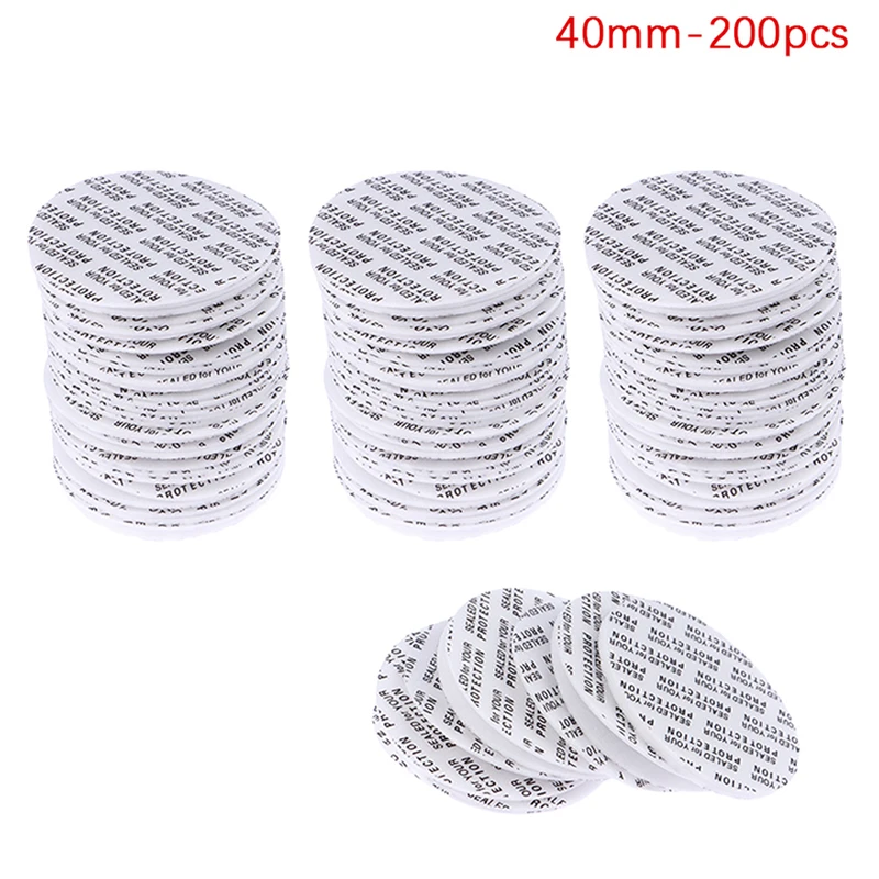 200 Stuks zelfklevende Schuim Drukgevoelige Afdichting Cap Voering Fraudebestendige Afdichtingen Liner Voor Cosmetische Pot Fles Pot 20 MM-82 MM