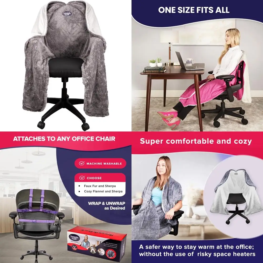 Gemütlicher und bequemer Schreibtischstuhlwickel für bequemen Wärme- und Freisprechkomfort im Büro