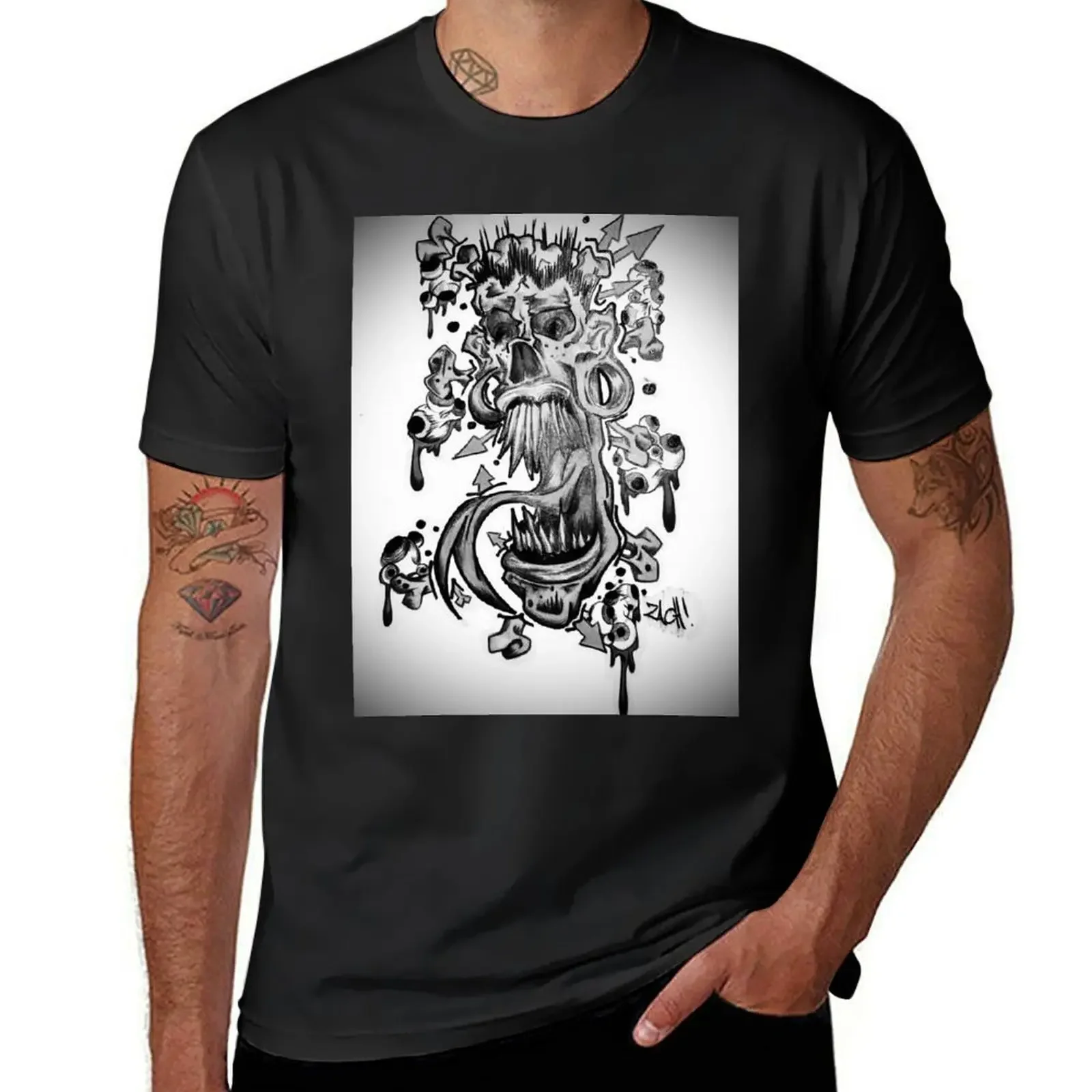 

5 T-Shirt oversizeds graphic t shirts baggy shirts anime tshirt plain black t shirts men