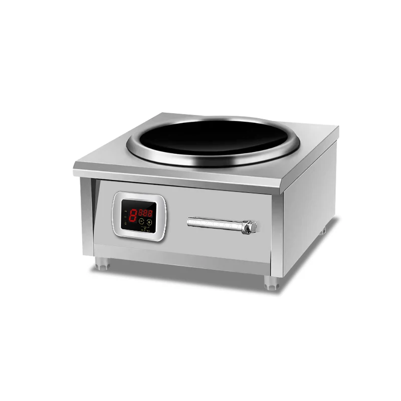 In-Smart Commercial High 8000W Induction Cooker 380V Fast Cooking Wok Burner Concave Furnace Restaurant Stove Cooktop Electric - view 3