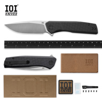 IOI I20232 D2 Steel Blade Folding Knife FRN Handle Outdoor Camping Hunting EDC  Pocket Tool