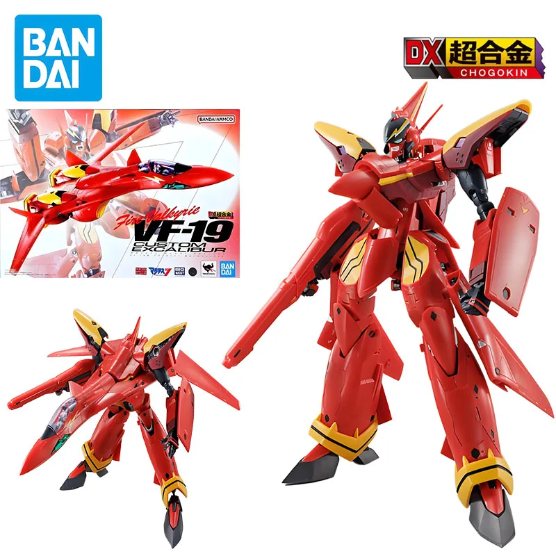 

Оригинальный комплект моделей BANDAI GUNDAM DX VF-19, экскабирующий аниме-фигурка, сборная модель, игрушки, модель, подарки для мальчиков