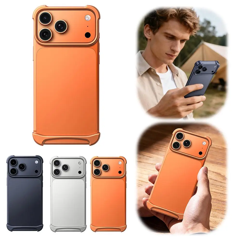 Luksusowa aluminiowa obudowa lotnicza do iPhone'a 17 Pro i Pro Max, bezramkowa, minimalistyczna, bezkrawędziowa osłona bumper.