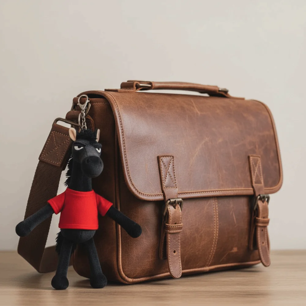 창의적인 플러시 다크 호스 키체인 귀여운 부드러운 시뮬레이션 말 인형 마스코트 인형 중국 스타일 조디악 포니 피규어