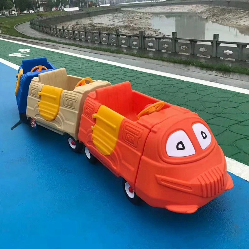 Kindergarten multi-person cooperation car small train team sliding assistance car outdoor sports toys amusement equipment