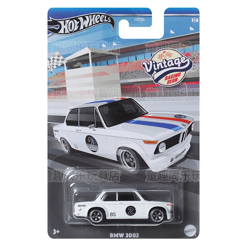 HRT81 Hot Wheels 1:64 vintage Racing Club camaro Benz 300 sl BMW 2002  Porsche 911 Collection diecast alloy trolley model