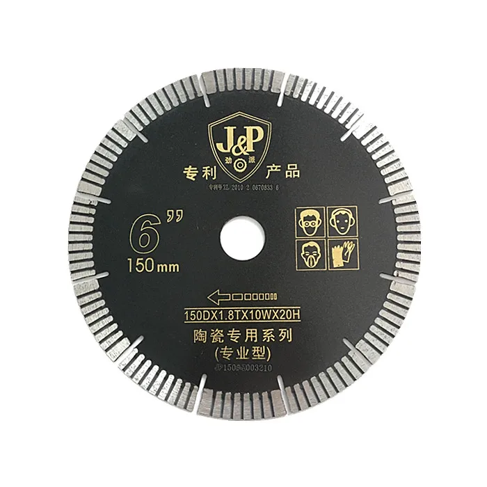 

10pcs 150Dx1.8Tx10Wx20H Diamond Saw Blade for Cutting Granite Marble Cutting Disc Porcelain Angle Grinder Ceramic Tile Saw Blade