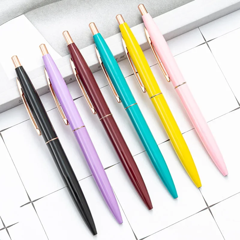 Модные Разноцветные прессованные пластиковые шариковые ручки, деловые подарки, реклама, школа, экзамены, канцелярские принадлежности, авторучки для подписи, оптовая продажа