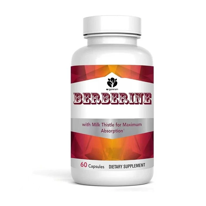 Berberine HCL 800mg, 60 capsules - with milk thistle for optimized absorption - supports metabolism