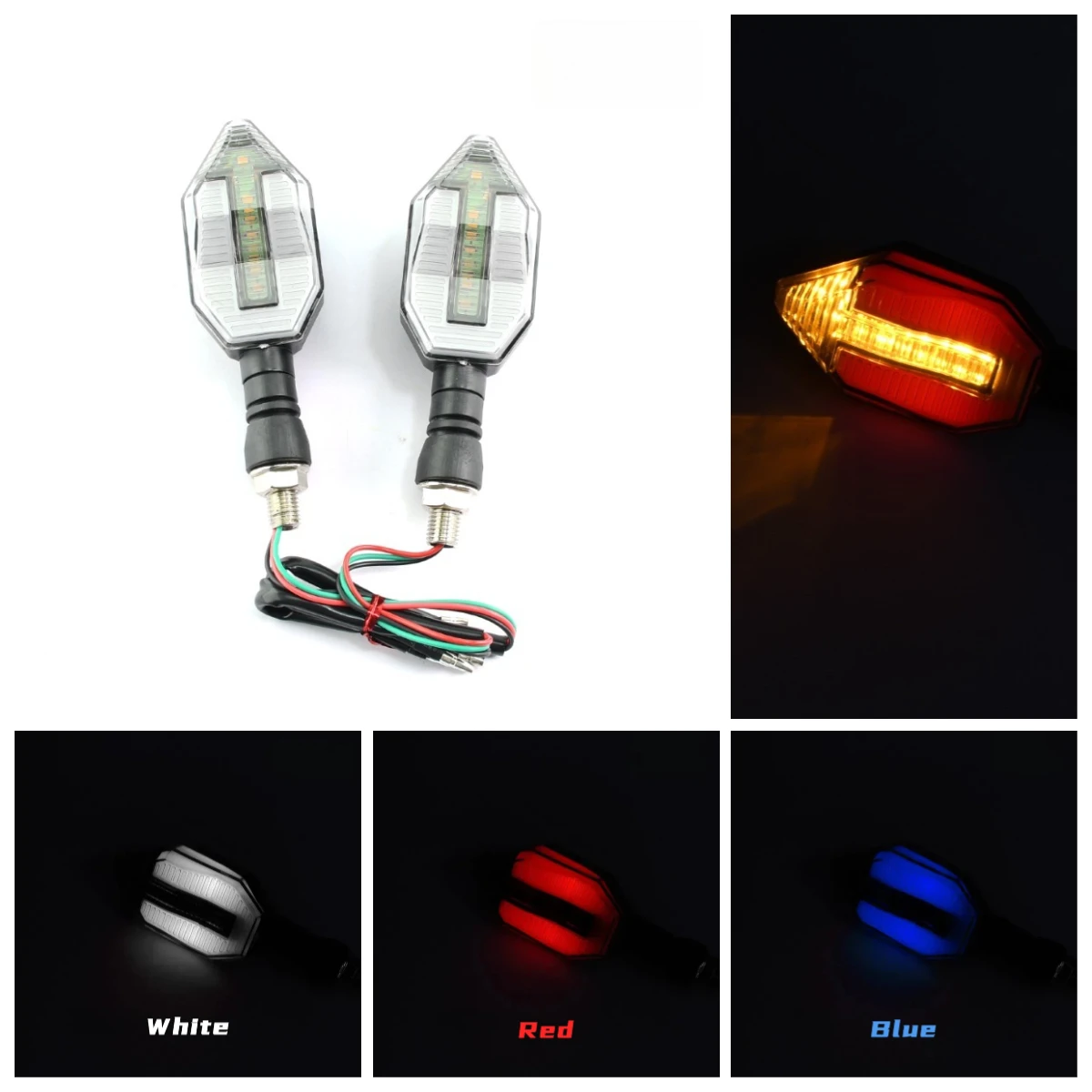 

12V Motorcycle Modification Flowing Water Light Daytime Running Light Turn Signal Lamp Universal