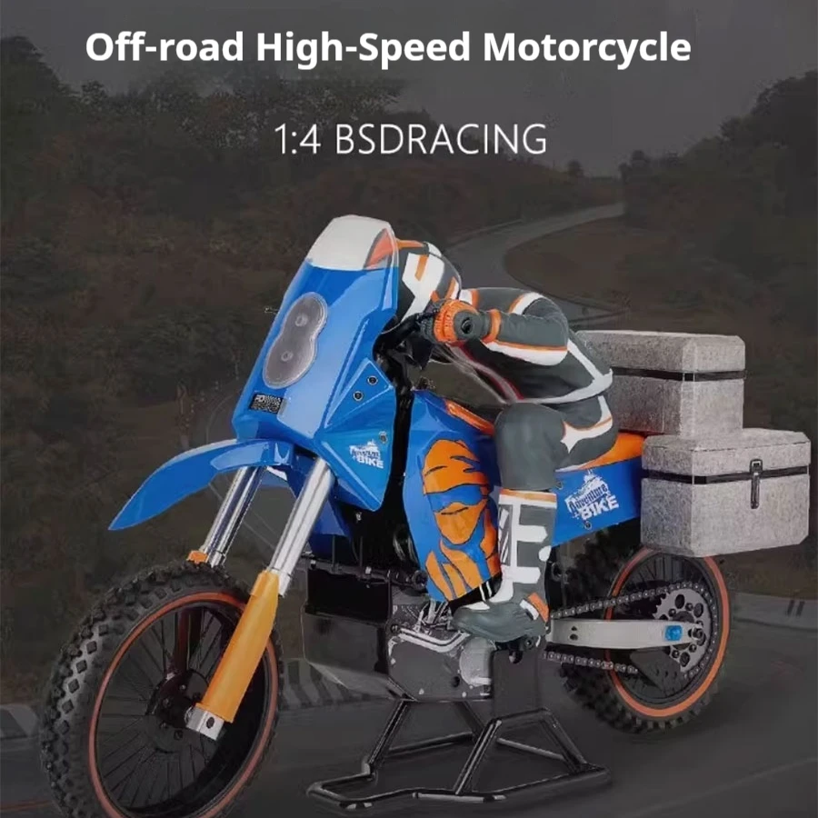 PDracing 1/4 2s Rc Moto Rtr 60 km/h Simulazione senza spazzole ad alta velocità Telecomando elettrico Modello di auto da corsa fuoristrada Regalo