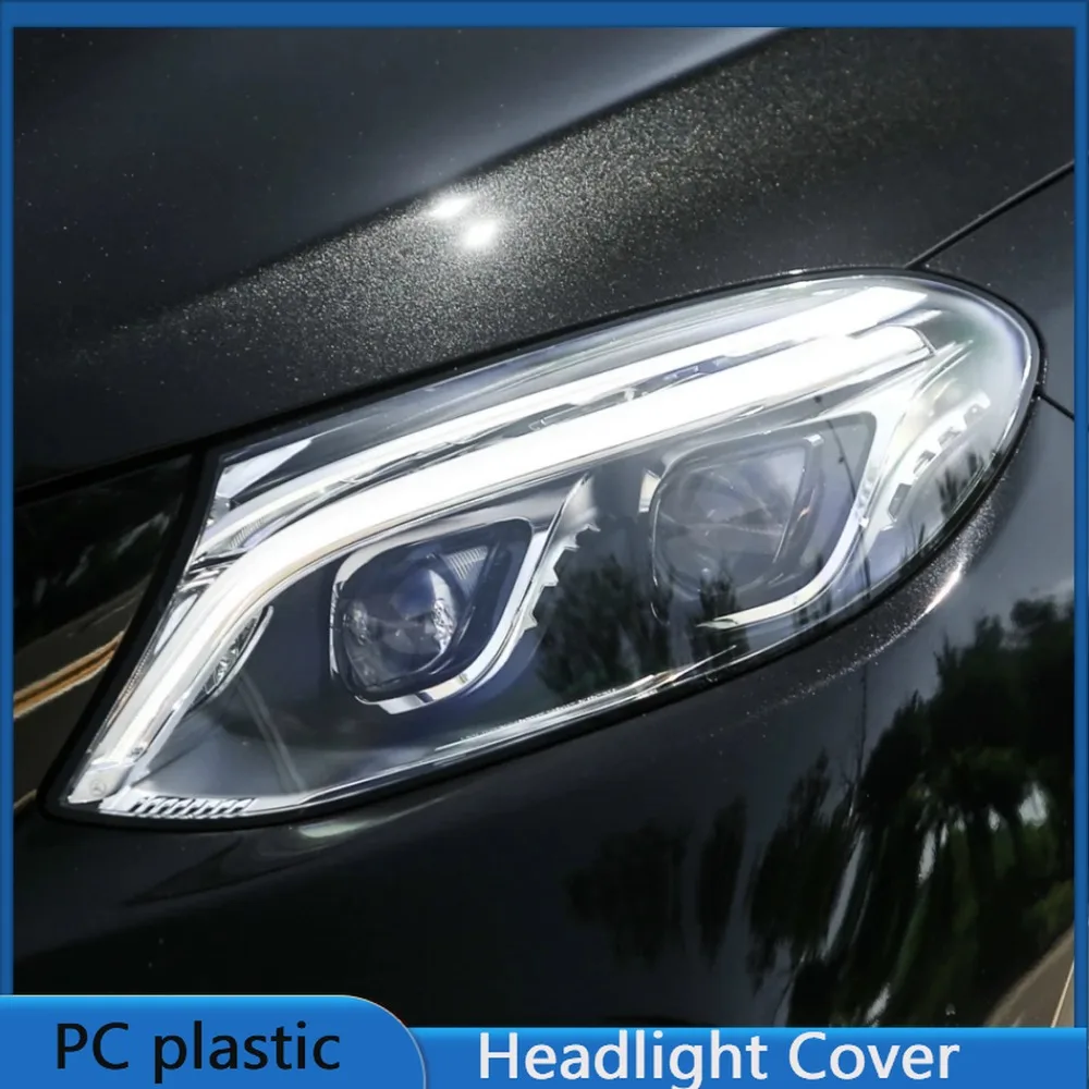 For Mercedes Benz GLE W292 2015-2019 Year Front Headlight Cover Transparent Lampshade Headlamp Lens Shell Body Kit Accessories