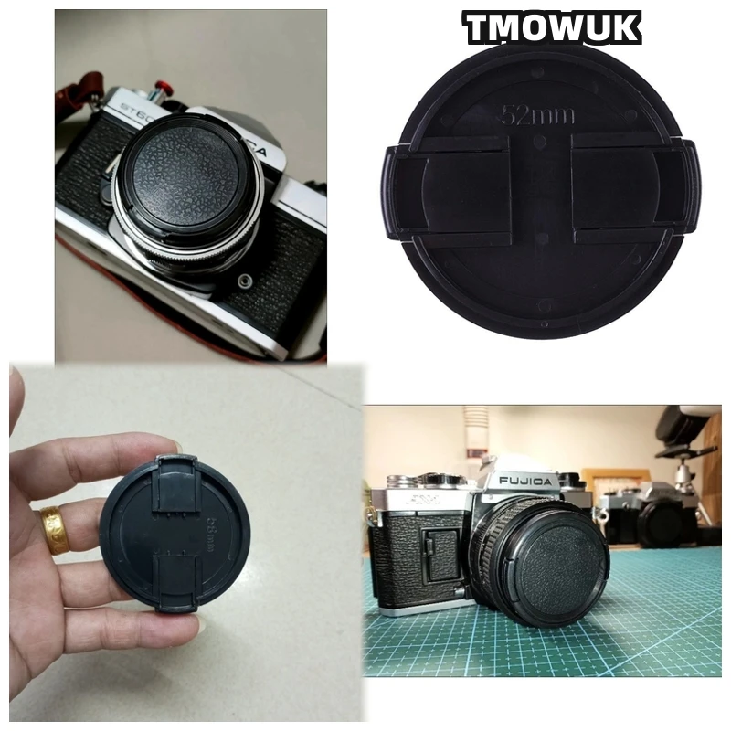 

For Nikon D5 D6 D70 D70s D80 D90 D100 D200 D300 D300S Camera Lens Cap Protective Cover Center Pinch Snap-on 49mm 52 55 58 62 67