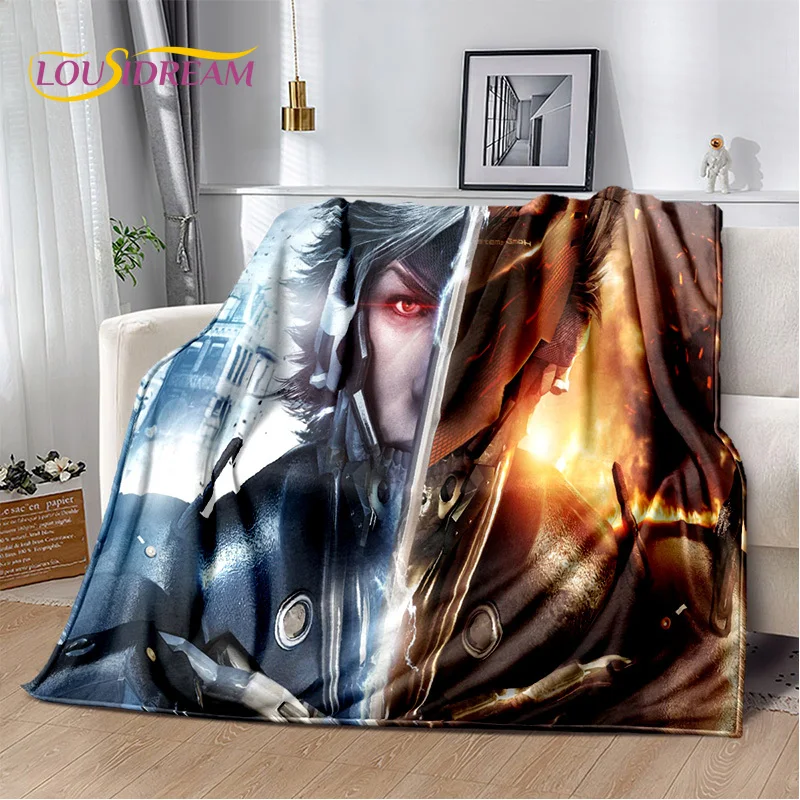 3D Game Metal Gear Solid Cartoon HD Gamer Blanket,Soft Throw Blanket for Home Bedroom Bed Sofa Picnic Travel Cover Blanket Kids