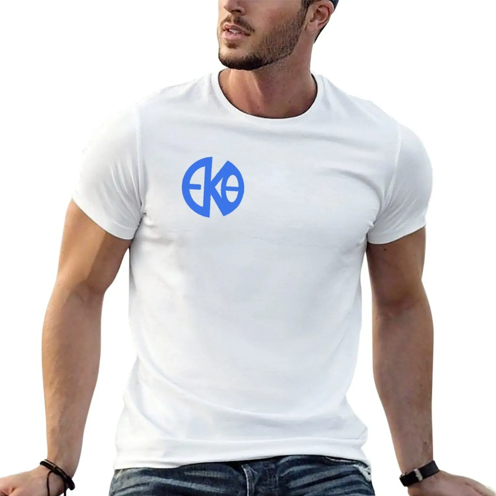Camiseta EKT Circle, camisetas de anime para hombre, camiseta de diseñador para hombre, camiseta de diseñador