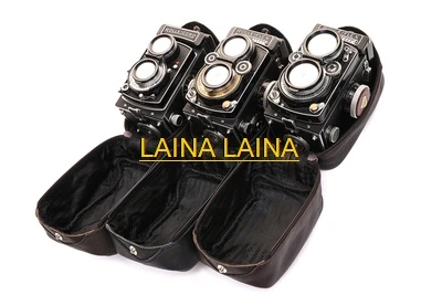 

Roadfisher Shockproof Soft Protable Camera Pouch Handmade Leather Protective Bag For Rolleiflex 2.8 Rolleiflex 3.5 Rolleicord