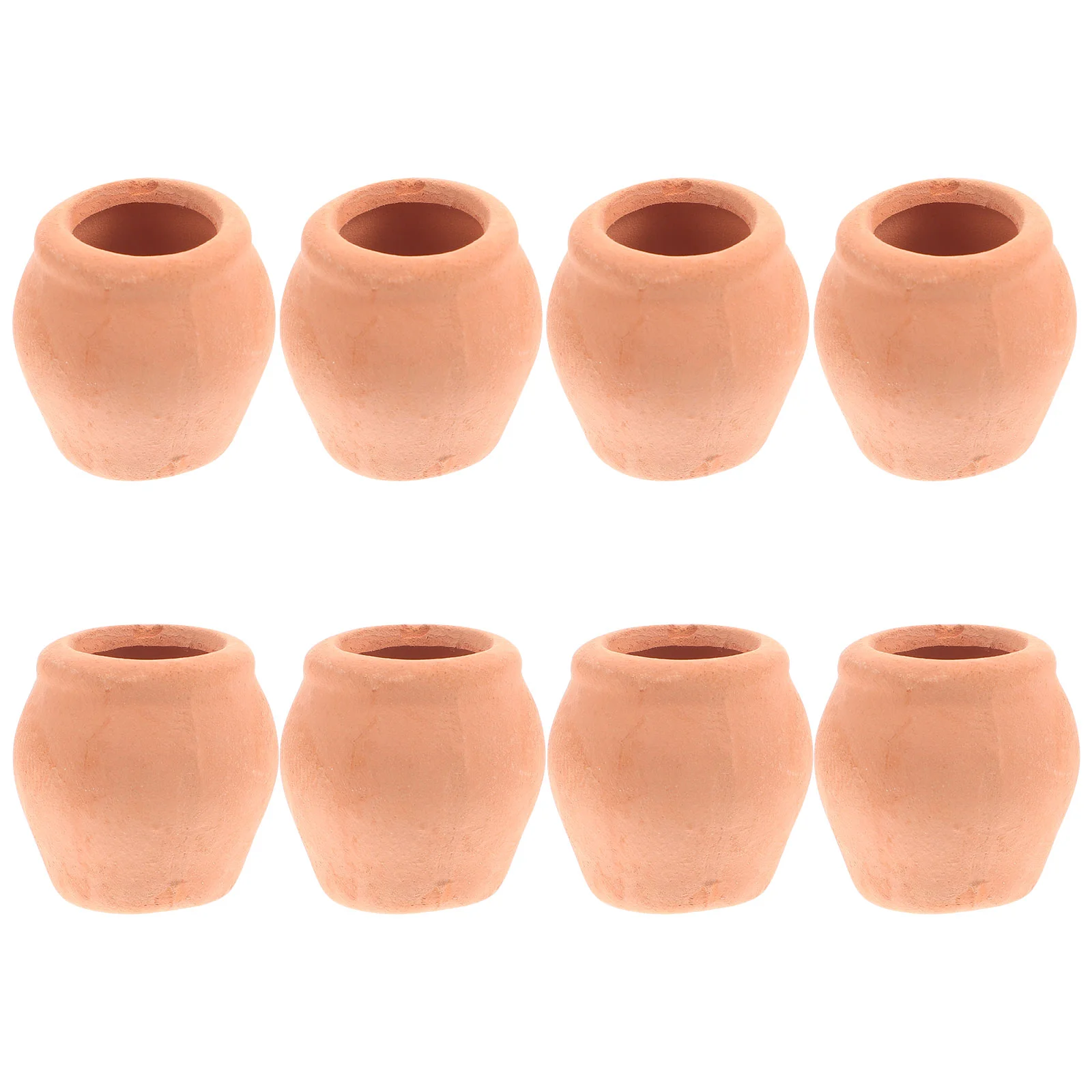 

8 Pcs Mini Ceramic Flower Pot Terracotta Planter Pots Ceramics Small Clay Outdoor Succulents for Bonsai Office Vases