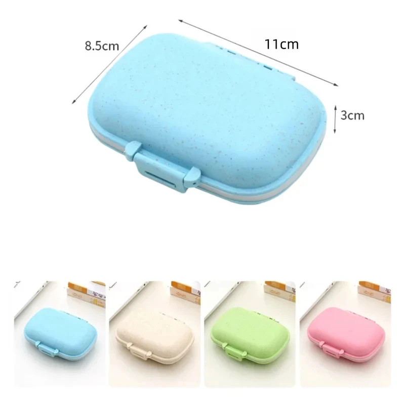 1-4Pcs Mini Travel Pill Box Portable Pills Organizer Case Weekly Medicine Tablet Storager Container Daily Sort Drug Dispenser
