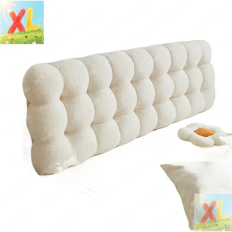 

Cream wind tatami backrest, snowball bedside cushion soft bag without bedside anti-collision
