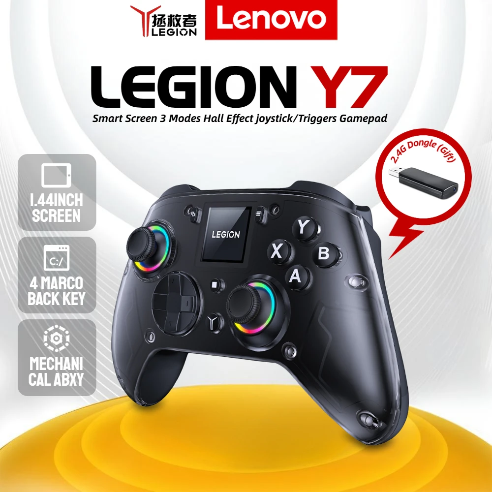 

Lenovo LEGION Y7 умный экран беспроводной геймпад механический игровой контроллер ABXY для Switch/2/Lite/OLED iOS Android PS4 PC Steam