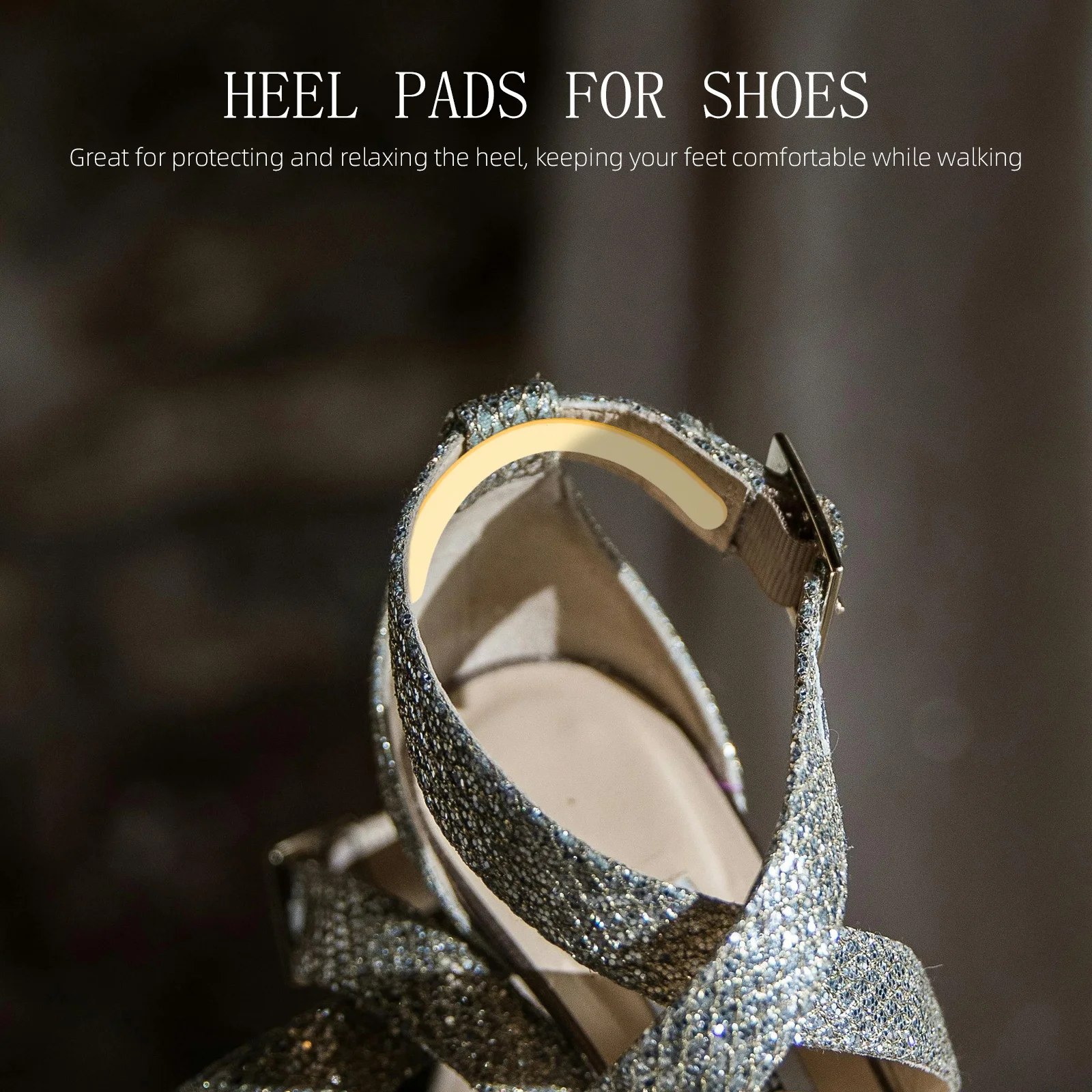 

2 Sheets Heel Pads for Shoes Adhesive Back Glue Design Replaceable Heel Liners Suitable for High Heels Shoes Comfortable