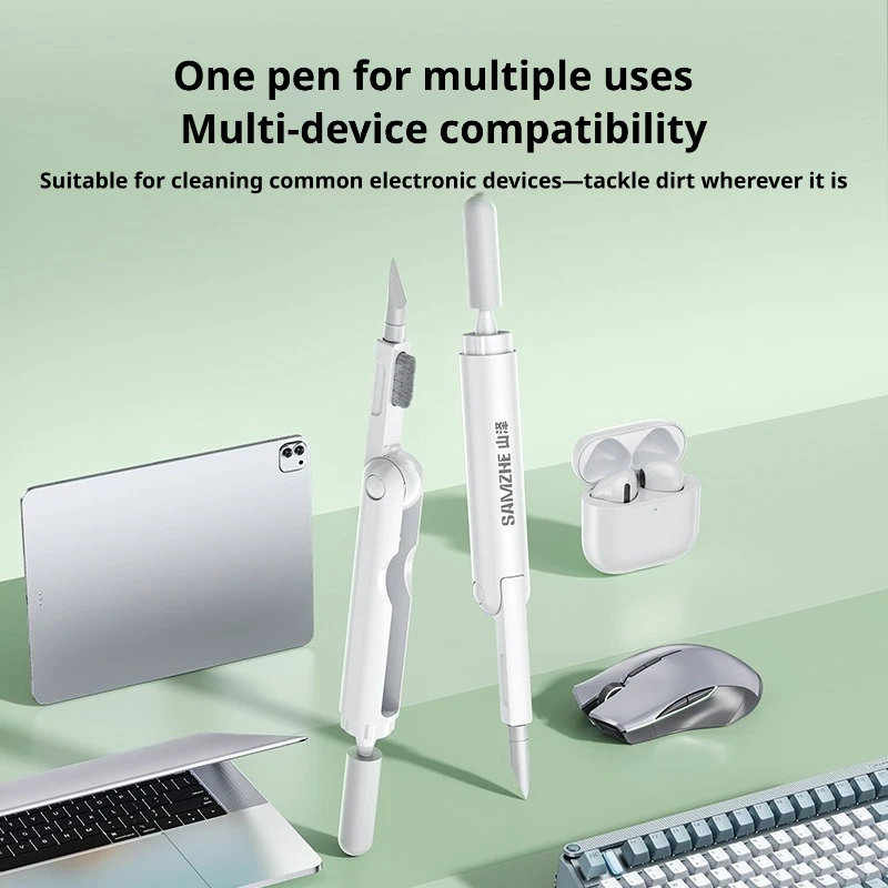 SAMZHE 3-in-1 Ohrhörer-Reinigungsstift Bluetooth-Kopfhörer-Reinigungsset für Ohrhörer Tragbares Kabelloses Kopfhörer-Etui Reinigungswerkzeug-Set – Detail 4