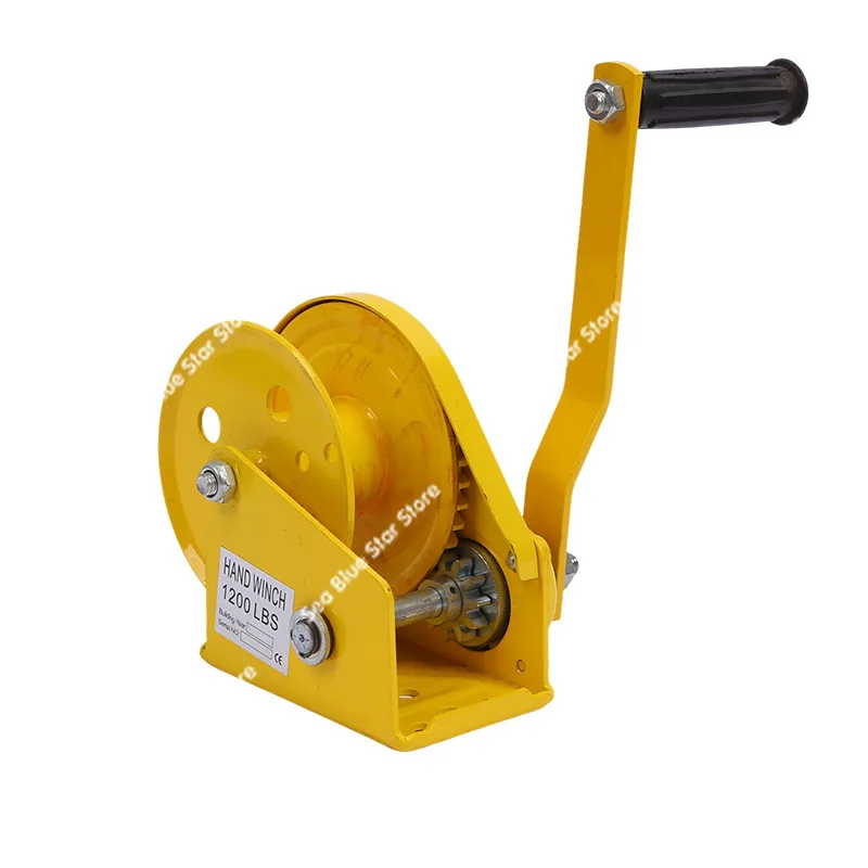 Self-locking hand winch, two-way self-locking manual household small traction hoist, winch crane hardware tools