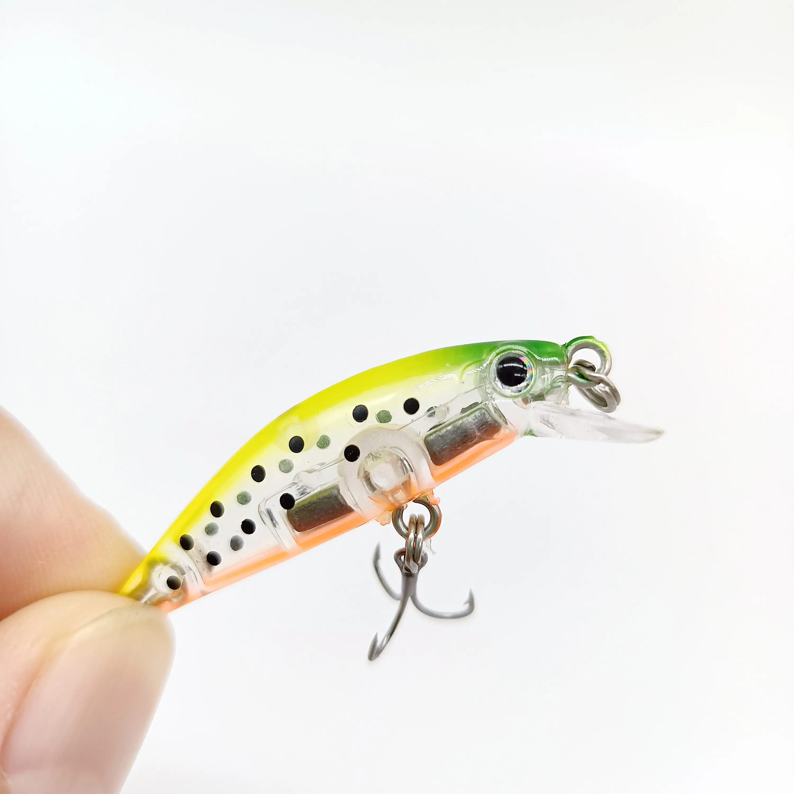 DUODUOYU 1PCS Small Sinking Minnow Wobblers Fishing Lures 2.5g/40mm Trout Artificial Hard Bait Jerkbait Crankbait Bass Tackle