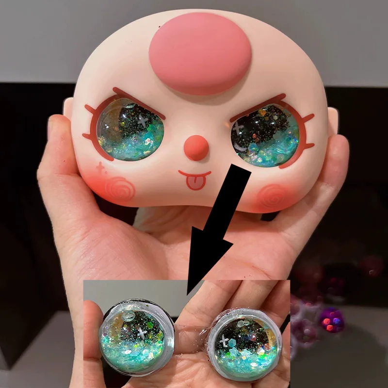 Baby Three 400% Custom Makeup Change Flowing Sand Eyes Gorgeous Decoration Vinyl Doll Face Shell Accessories