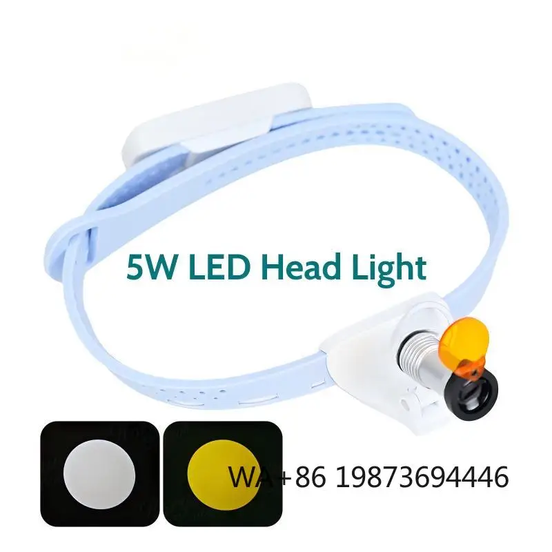 

Adjustable Angle Dental Headlamp, High-Intensity 5W LED Light for ENT/Beauty/Oral Surgery
