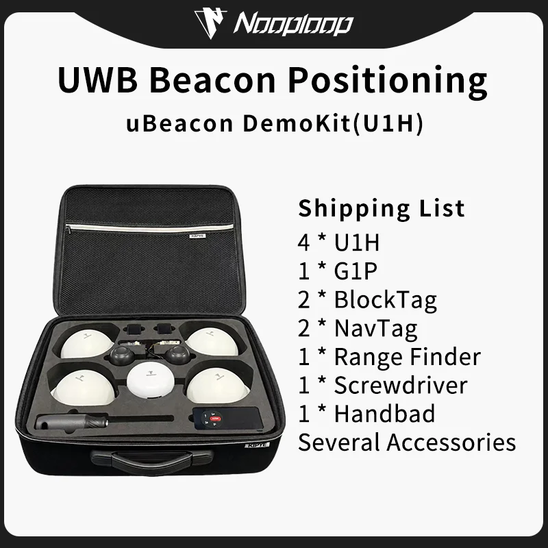 Nooploop UWB Beacon Positioning System, No Wiring, Long Battery Life, High Precision, UBeacon Wireless Base Station, Indoor and