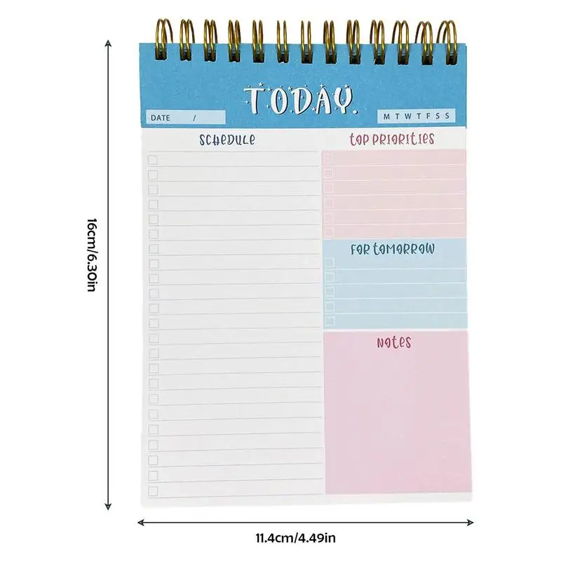 Weekly Desk Planner Double Threaded Weekly Planner Notepad Workout Journal To Do Planner Daily Planner For Women & Men