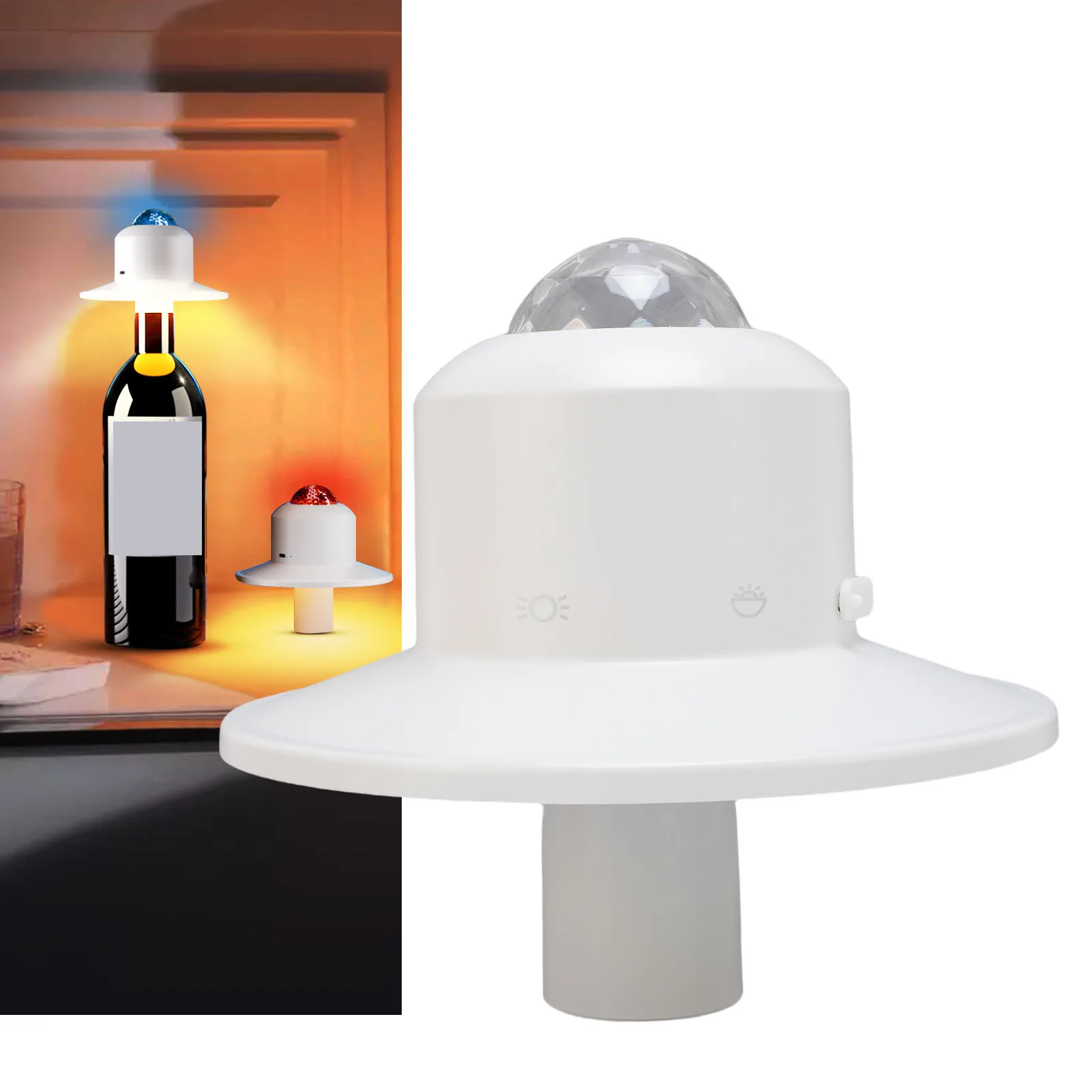 

Сенсорная LED-лампа для винных бутылок 2000 мАч, 3 цвета, плавная регулировка яркости, декоративная, на батарейках, RGB LED-подсветка для ресторанов