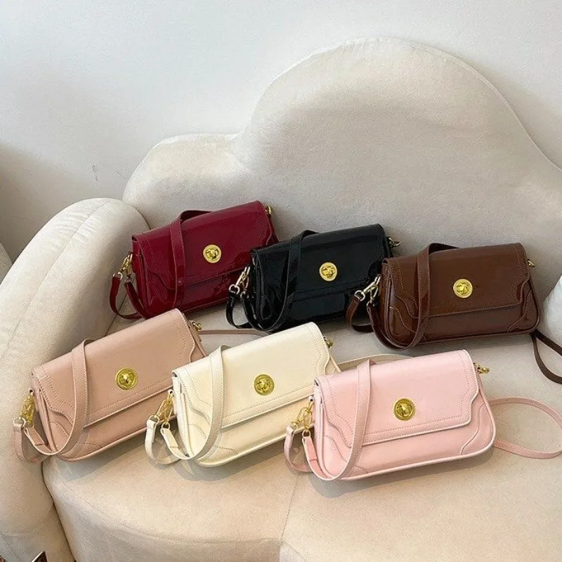 High End Minimalist Diaper Bag Ladies Leather Crossbody Handbag Vintage Elegant Classic Unique Casual Stylish Trendy Purse