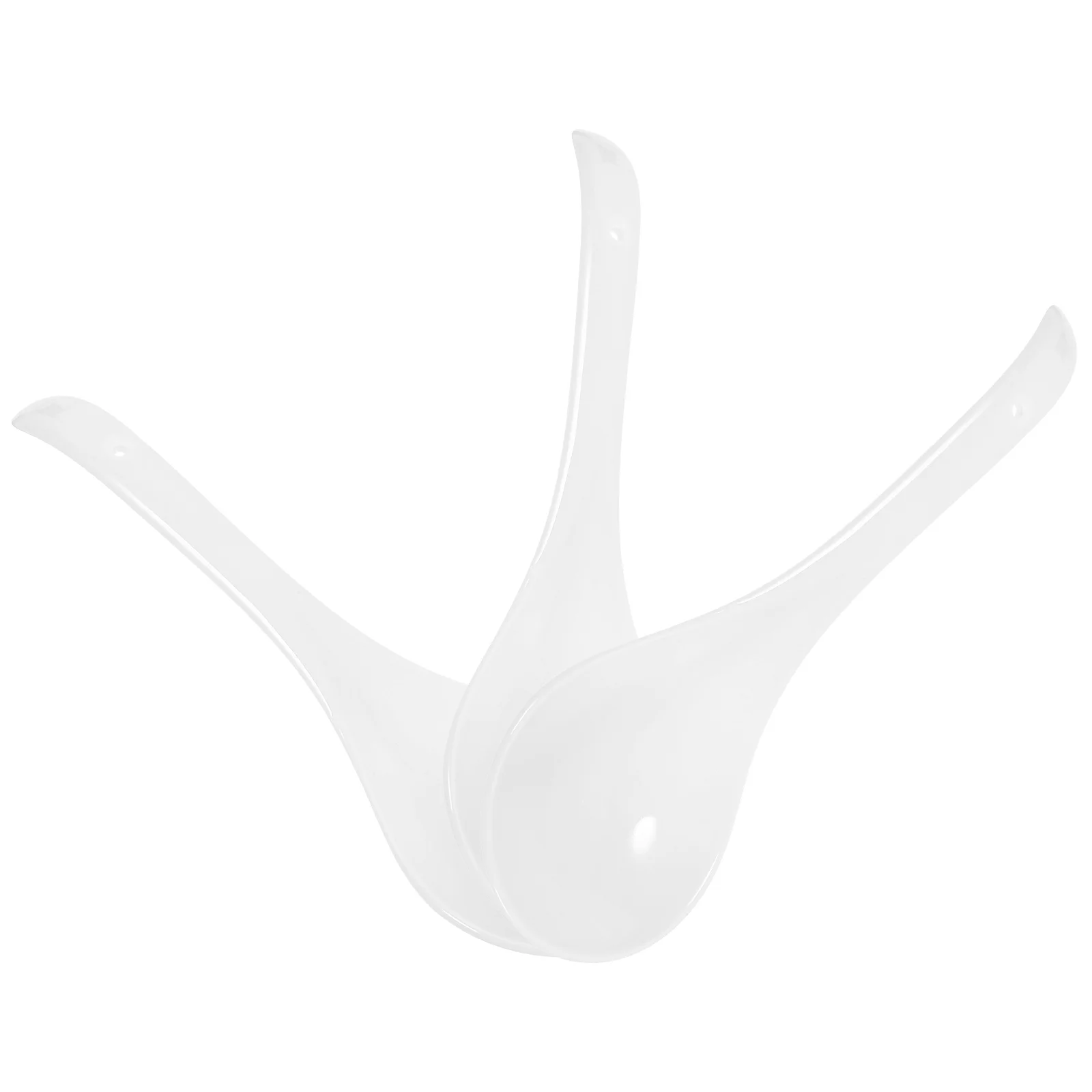 

3Pcs Elegant Ceramic Soup Spoons Porcelain Spoons for Noodles Dumplings Versatile Dining Ramen Noodle Soup Spoon